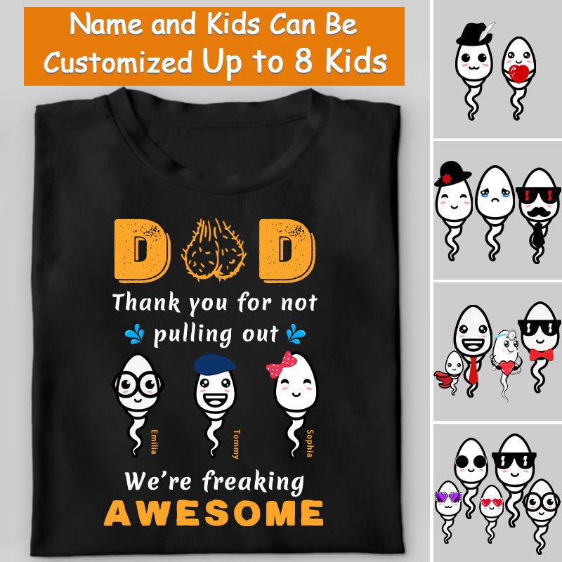 Custom T-Shirt for Father's Day, Personalized T Shirt for Men, Father's Day Present Shirt, Funny Dad Shirt, Custom Kids Name Shirt, Dad Gifts - colorfulcustom