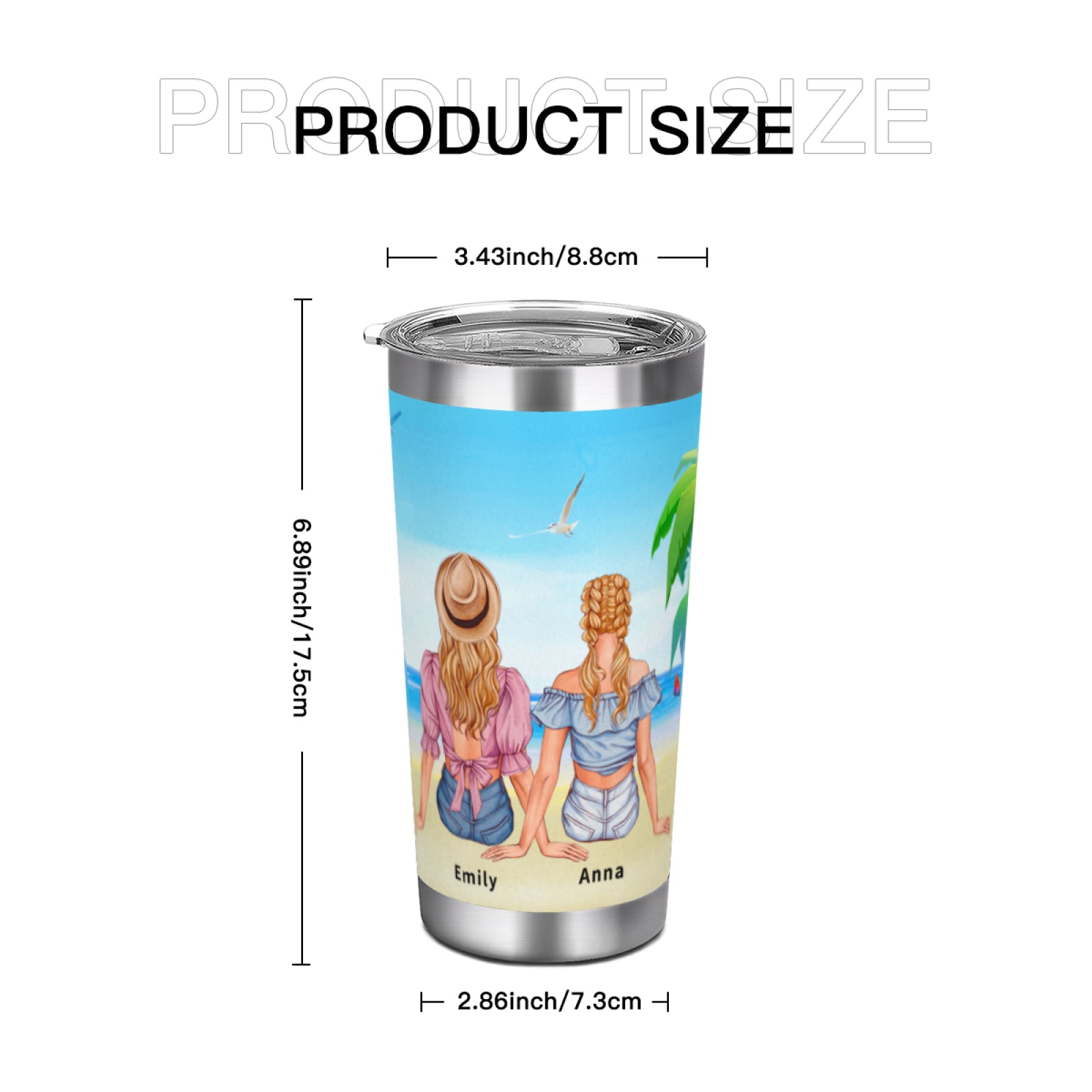 Personalized Tumbler-‘life is better with Besties’,Gifts For Sister,Gifts For Friends - colorfulcustom