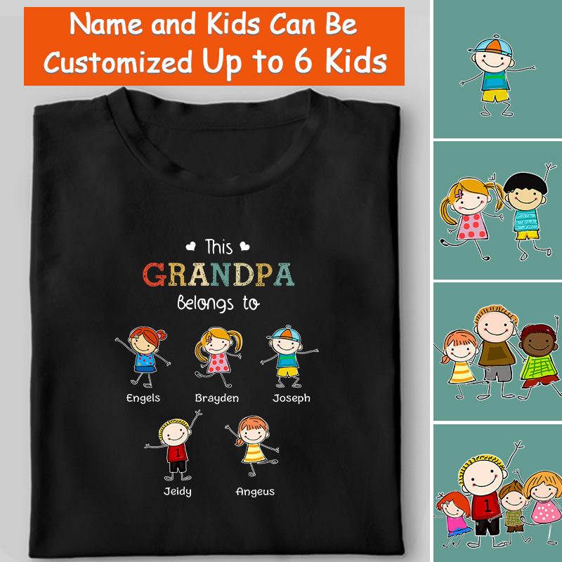 Father's Day Gift, Personalized Custom Cartoon T-Shirt As Father's Day Birthday Gifts For Men Dad - Best Dad In The World - colorfulcustom