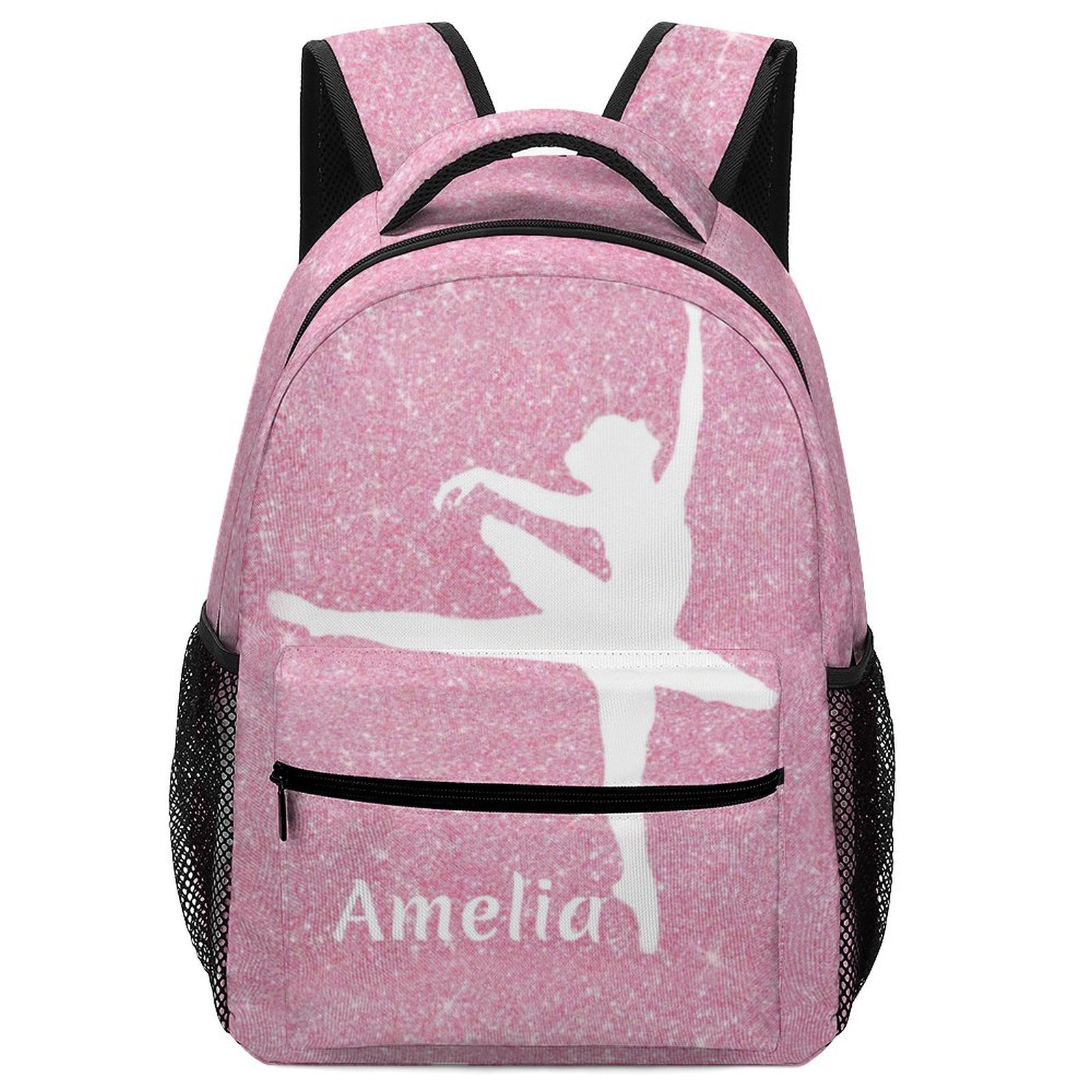 Custom Backpack with Name, Personalized Backpack with Name Text, Customized Daypack Schoolbag for Kids Students Bookbag, Back to School Gifts