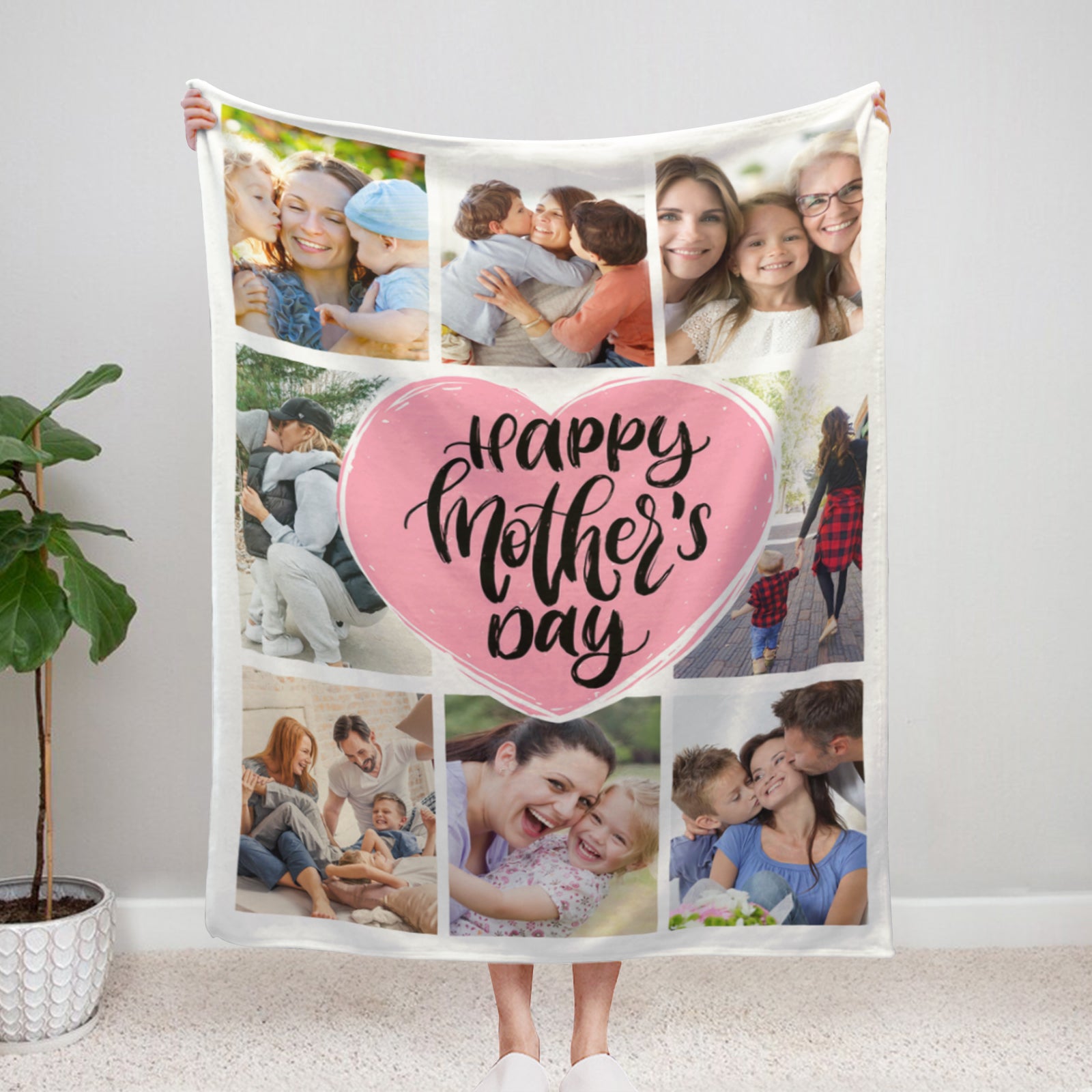 Personalized "Best Mom Ever" blanket with photo，Gifts for Mom , Perfect for Mother's Day and birthdays. - colorfulcustom