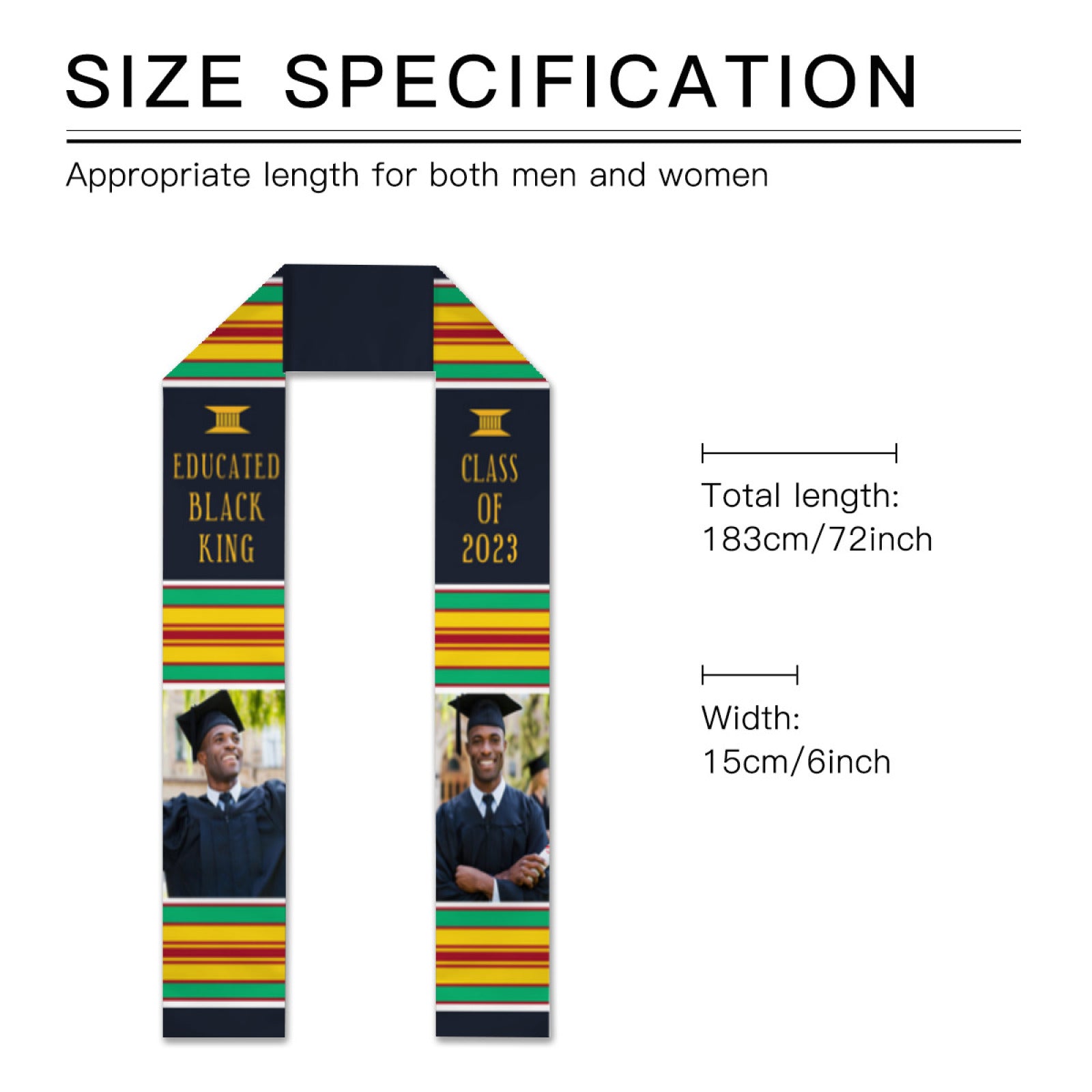 Class of 2023 Best Gift For Graduation's Day - Personalized Stoles - colorfulcustom